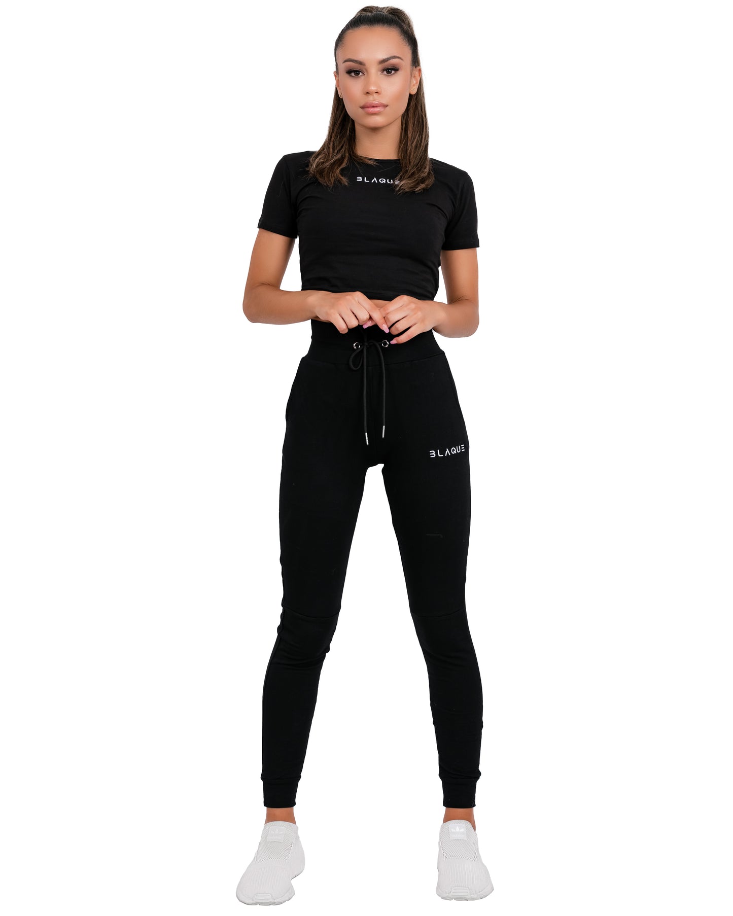 Evolution Crop Shirt in Black
