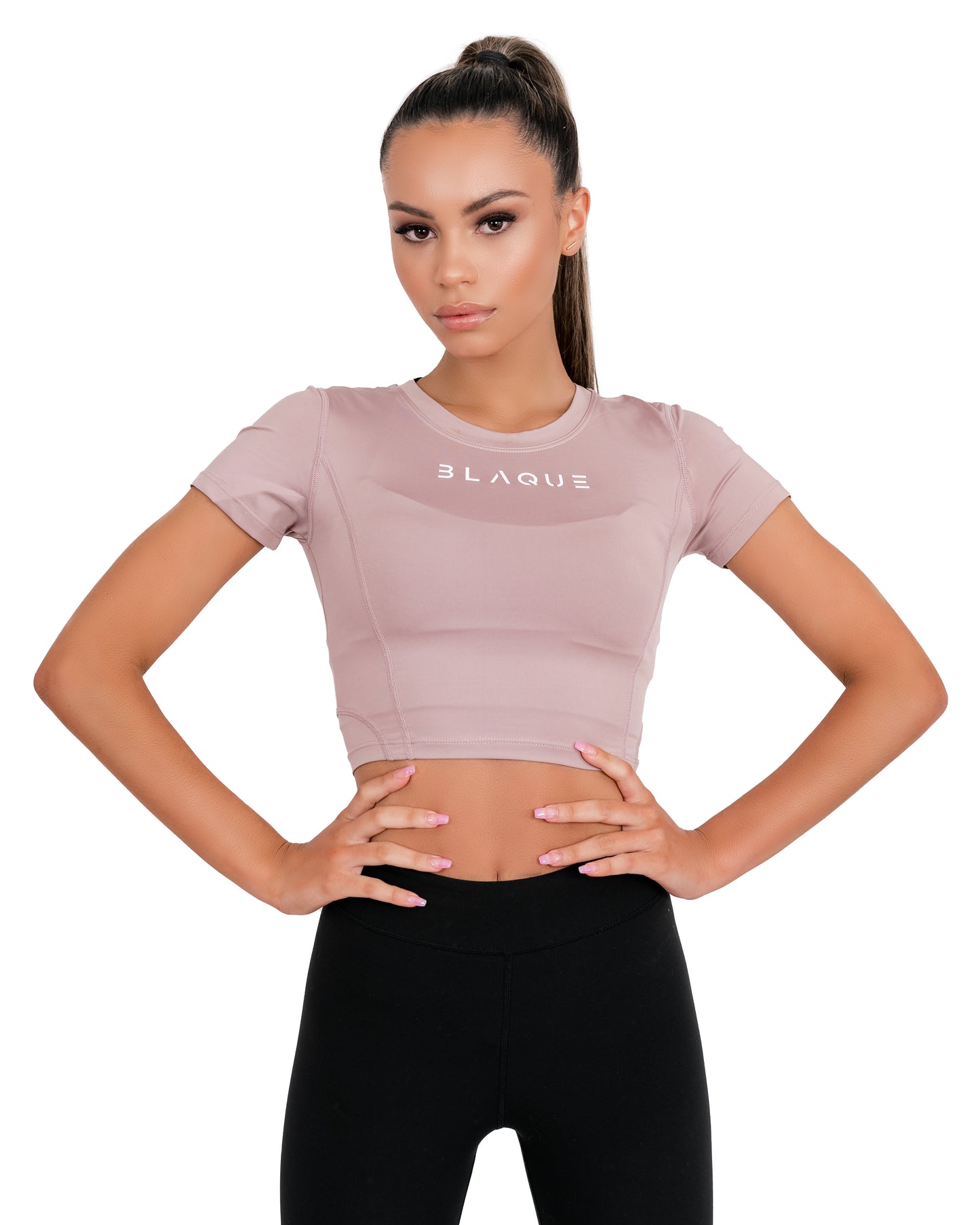 Release Crop t-shirt - Nude