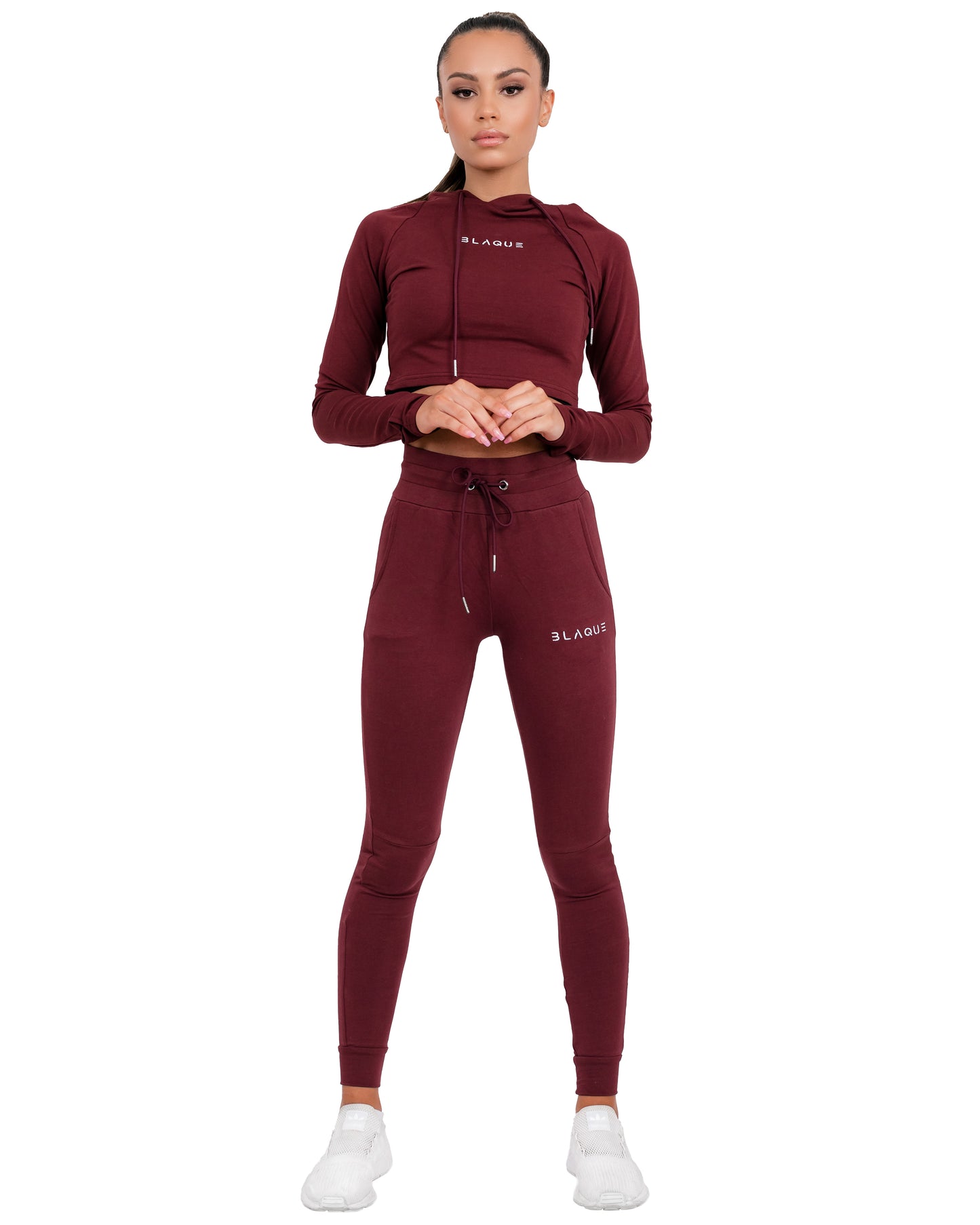 Evolution Crop Jumper in Burgundy