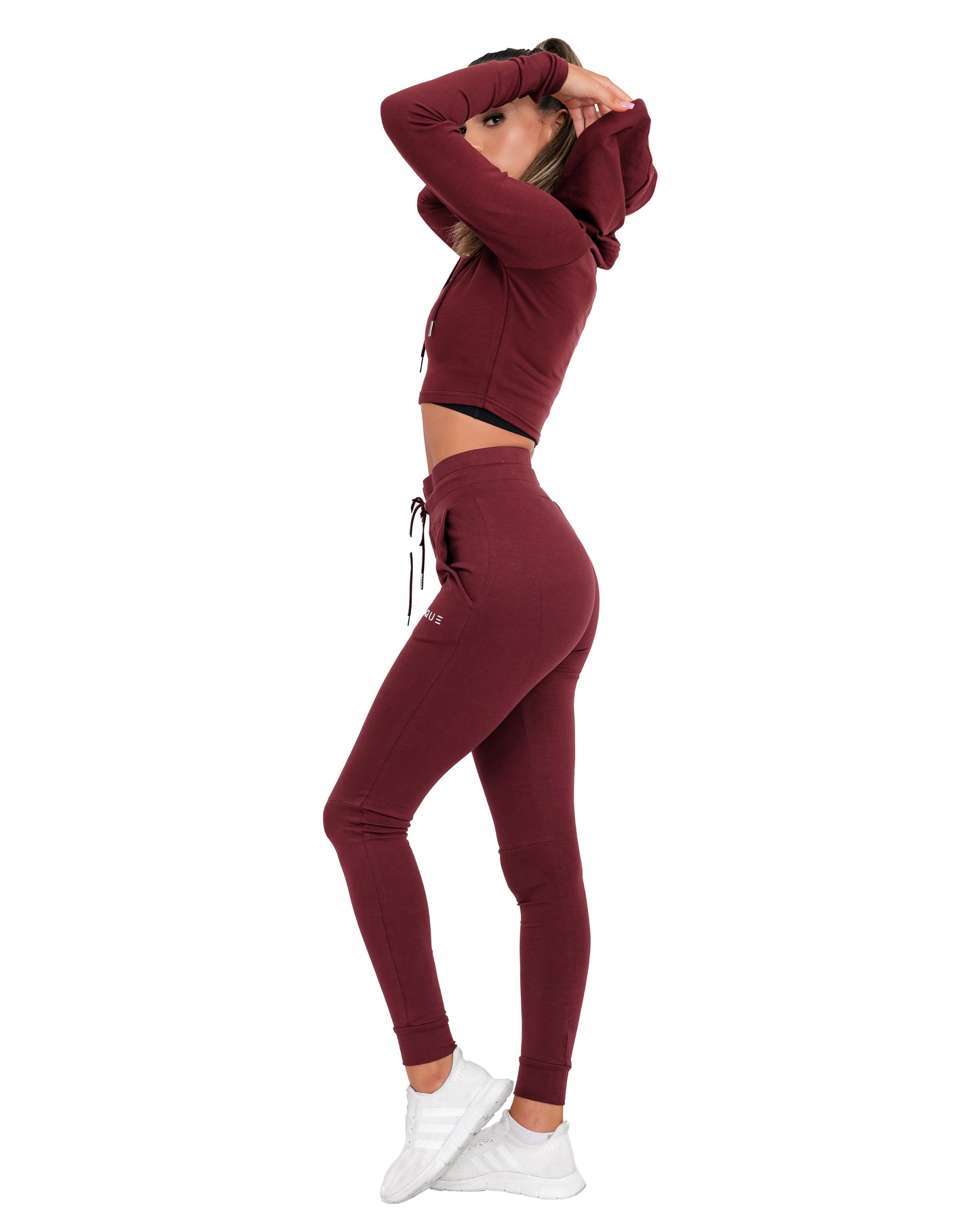 Evolution Crop Jumper in Burgundy