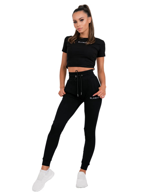 Evolution Crop Shirt in Black