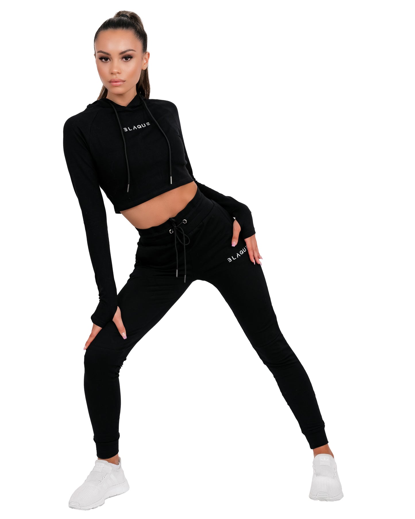 Evolution Crop Jumper in Black